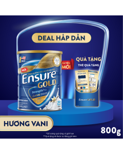 [TẶNG THẺ QUÀ TẶNG] 1 LON ENSURE DẠNG BỘT HƯƠNG VANI 800G